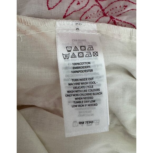 C&C California floral‎ embroidered lagen look beach gauzy pants sz L - Picture 8 of 8